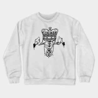 skull crown crest hand drawn original Crewneck Sweatshirt